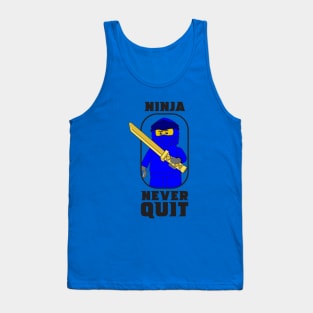 Ninjago Ninja Never Quit Jay Blue Fan-Art Tank Top